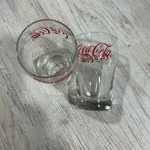 Coca Cola Shot Glass Set with Red Logo